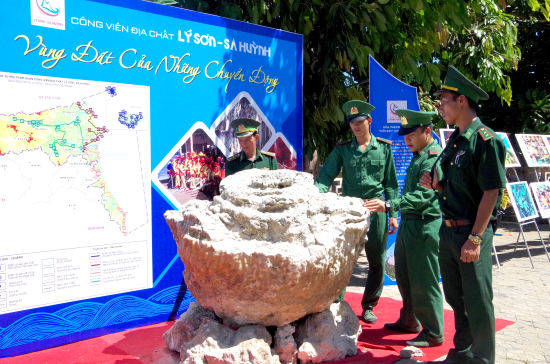 can-bo-chien-si-don-bp-ly-son-tham-quan-san-ho-hoa-thach-hinh-hoa-hong-6-000-nam-tuoi-trung-bay-tai-ly-son