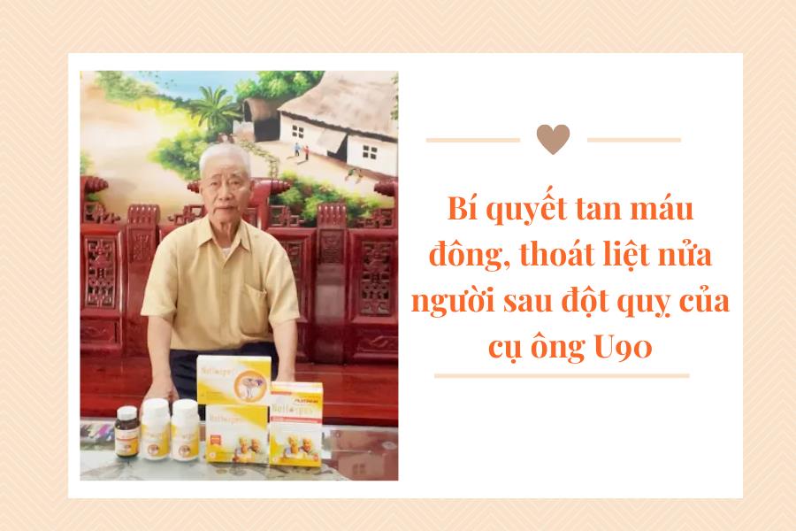 Bí quyết tan máu đông, thoát liệt nửa người sau đột quỵ của cụ ông U90