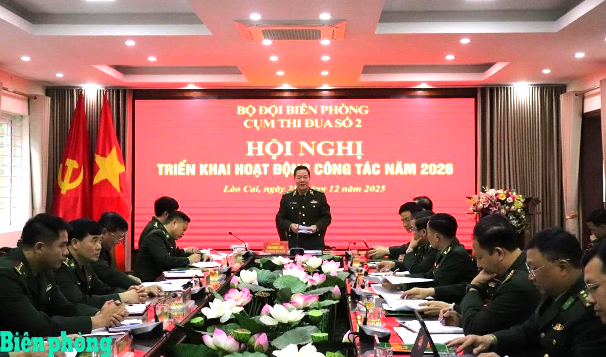 Cụm thi đua số 2 Bộ đội Biên phòng triển khai hoạt động công tác năm 2026