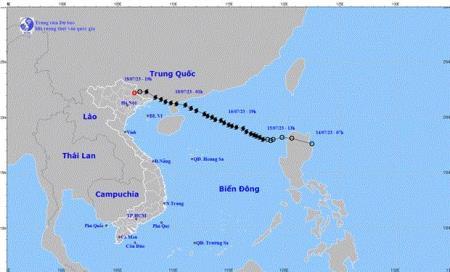 Áp thấp nhiệt đới suy yếu thành áp thấp ở khu vực Cao Bằng, Lạng Sơn