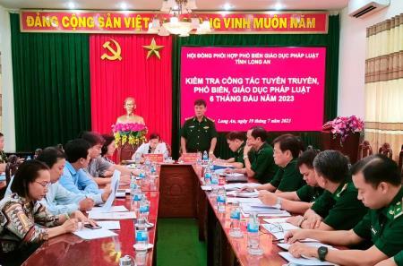 BĐBP Long An: 6 tháng đầu năm tuyên truyền, phổ biến, giáo dục pháp luật tập trung cho 7.113 lượt người tham dự