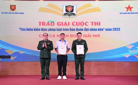BĐBP Nghệ An: 1 cá nhân đoạt giải Nhì cuộc thi Tìm hiểu kiến thức pháp luật trên báo Quân đội nhân dân