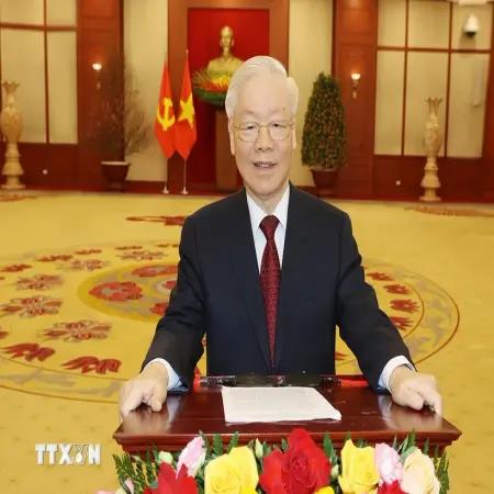 Tổng Bí thư Nguyễn Phú Trọng gửi Thư chúc mừng Năm mới hai nước Lào và Campuchia