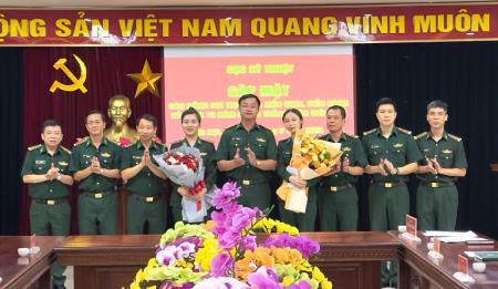 Cục Kỹ thuật BĐBP gặp mặt, chúc mừng nữ quân nhân tham gia diễu binh, diễu hành kỷ niệm 70 năm Chiến thắng Điện Biên Phủ