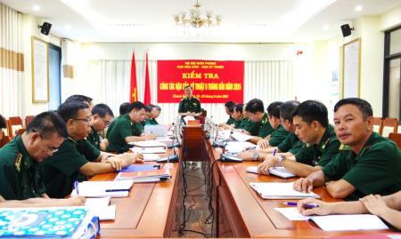 Kiểm tra công tác hậu cần, kỹ thuật 6 tháng đầu năm 2024 tại BĐBP Khánh Hòa