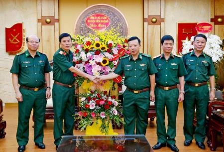 Đảng ủy, Bộ Tư lệnh BĐBP chúc mừng Tổng cục Hậu cần QĐND Việt Nam nhân kỷ niệm 74 năm Ngày truyền thống