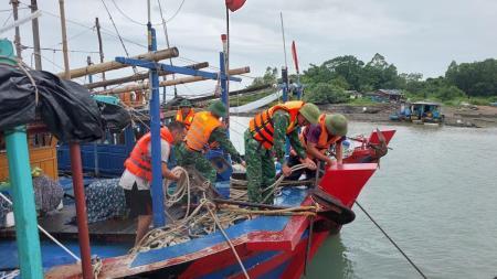 BĐBP Quảng Ninh quyết liệt triển khai các biện pháp ứng phó với bão số 2
