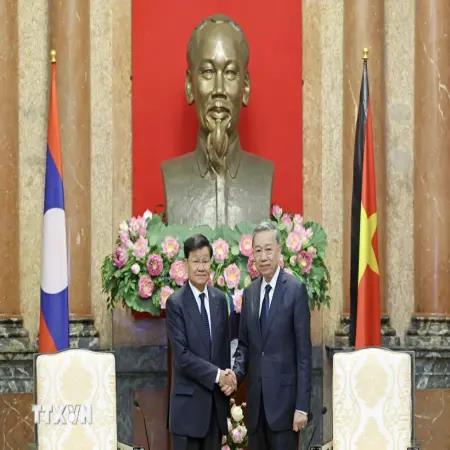 Tổng Bí thư Nguyễn Phú Trọng luôn chăm lo và vun đắp quan hệ Việt-Lào