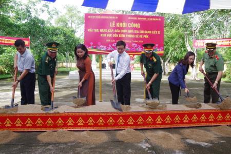 Đắk Lắk: Khởi công cải tạo, nâng cấp, sửa chữa Nhà bia ghi danh liệt sĩ khu vực Đồn Biên phòng Sê Rê Pốk