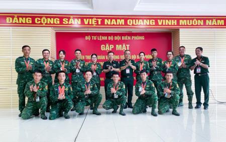 Đoàn vận động viên BĐBP hoàn thành xuất sắc Hội thao bắn súng quân dụng toàn quân năm 2024