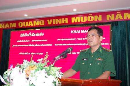 Học viện Biên phòng tập huấn nghiệp vụ cho cán bộ Quân đội nhân dân Lào năm 2024