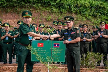 Bắt đầu các hoạt động trong Chương trình Giao lưu sĩ quan Biên phòng trẻ Việt Nam - Lào lần thứ 3, năm 2024