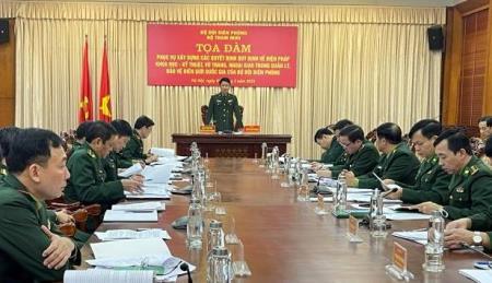 Đẩy nhanh tiến độ ban hành các văn bản quy phạm nội bộ của BĐBP