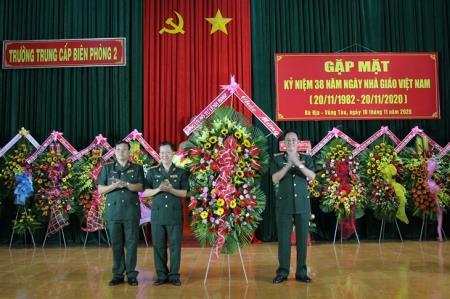 Trường Trung cấp Biên phòng 2 tổ chức gặp mặt kỷ niệm Ngày Nhà giáo Việt Nam