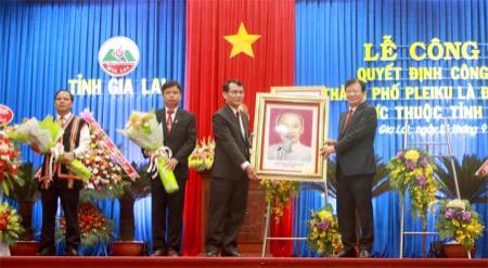Công nhận thành phố PleiKu là đô thị loại I trực thuộc tỉnh Gia Lai