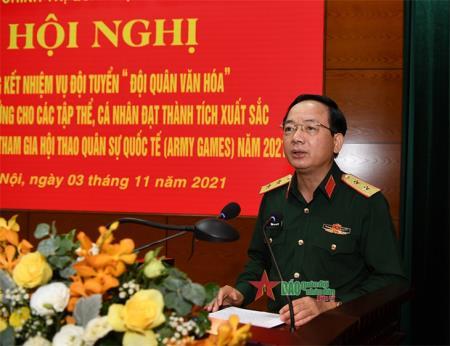 Tổng cục Chính trị tổng kết nhiệm vụ Đội quân Văn hóa và trao thưởng Army Games 2021