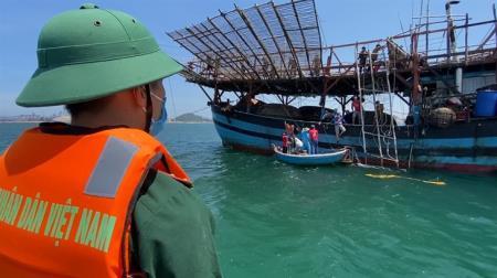 Quảng Ngãi: Cách ly tập trung hàng trăm ngư dân trở về từ vùng dịch