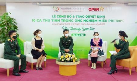 Bệnh viện Nam học và Hiếm muộn Hà Nội: Hỗ trợ quân nhân hiếm muộn - yêu thương lan tỏa