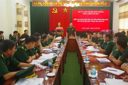 Kiểm tra toàn diện công tác Biên phòng tại BĐBP Long An