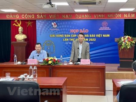 Giải bóng bàn Cúp Hội Nhà báo Việt Nam năm 2022 thu hút 201 tay vợt