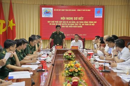 BĐBP Kiên Giang và Công ty Khí Cà Mau sơ kết quy chế phối hợp