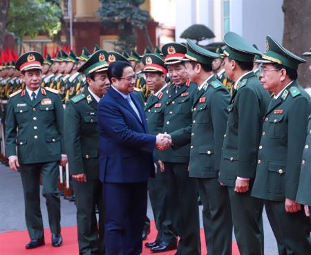 Một số hình ảnh trong chuyến thăm và làm việc của Thủ tướng Phạm Minh Chính tại Bộ Tư lệnh BĐBP