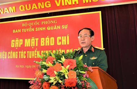 Những thông tin mới về công tác tuyển sinh quân sự năm 2022