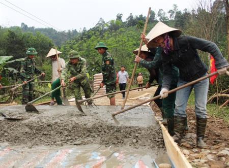 Tiên phong xây dựng nông thôn mới ở vùng khó