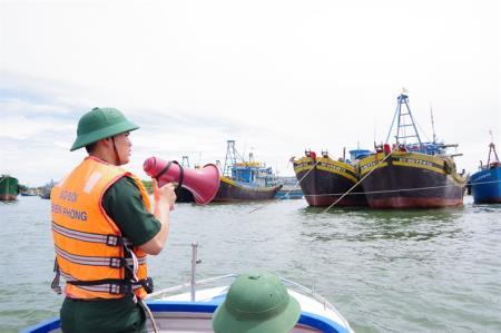 Bình Thuận: Toàn bộ tàu cá được hướng dẫn tránh, trú bão an toàn