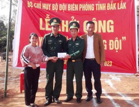 BĐBP Đắk Lắk khởi công xây dựng Nhà đồng đội