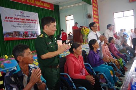 Bình Định: Hội Chữ thập Đỏ và BĐBP tỉnh phát động Tháng nhân đạo năm 2023