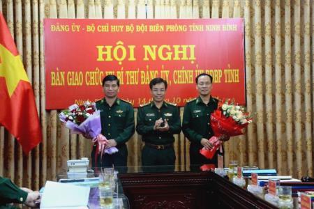 Bàn giao chức vụ Bí thư Đảng ủy, Chính ủy BĐBP Ninh Bình