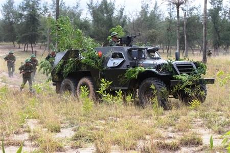 Huyện Nghi Xuân diễn tập Khu vực phòng thủ năm 2014