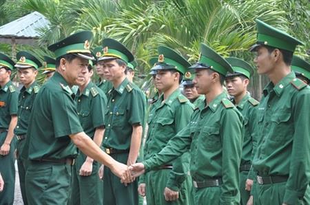 Thiếu tướng Trương Văn Tài kiểm tra tại Tây Ninh