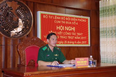 Cụm thi đua số 4 BĐBP tổng kết phong trào Thi đua Quyết thắng năm 2017