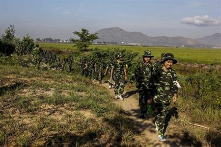 “Chiến sỹ nhỏ” tuần tra biên giới