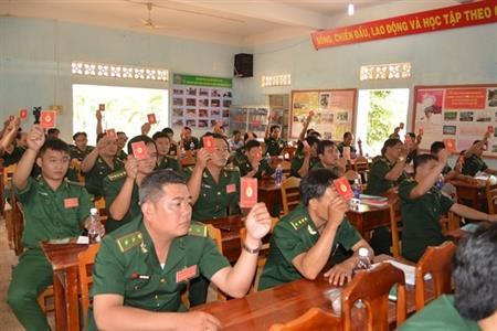Đảng bộ BĐBP Tây Ninh hoàn thành công tác tổ chức đại hội cấp cơ sở