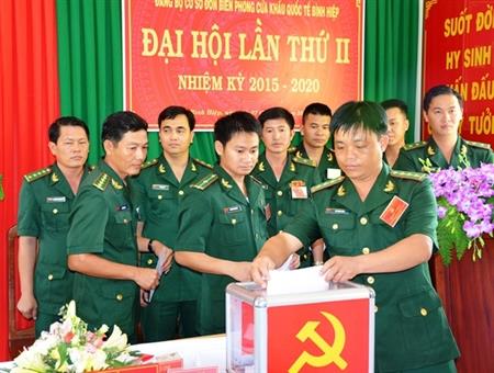 Đảng bộ Đồn BP CKQT Bình Hiệp đại hội Đảng bộ nhiệm kỳ 2015-2020