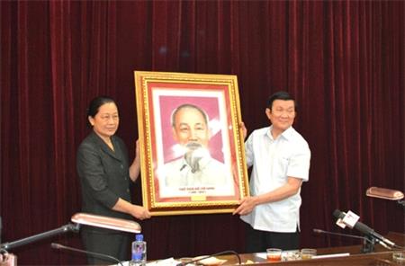 Chủ tịch nước Trương Tấn Sang làm việc với lãnh đạo tỉnh Điện Biên