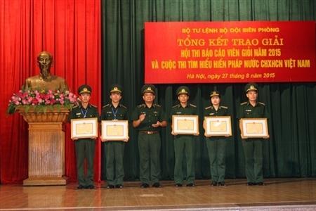 Tổng kết Hội thi báo cáo viên giỏi năm 2015 và thi tìm hiểu Hiến pháp nước CHXHCN Việt Nam