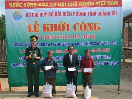 BĐBP Quảng Trị xây nhà hữu nghị tặng nhân dân Lào