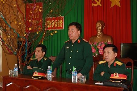 Quân khu 5 kiểm tra công tác SSCĐ và chúc Tết các đồn Biên phòng tỉnh Đăk Lăk