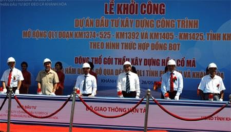 Khởi công Dự án mở rộng QL1A và động thổ xây dựng hầm Cổ Mã