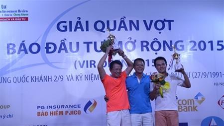 Kết thúc thành công Giải Quần vợt báo Đầu tư mở rộng