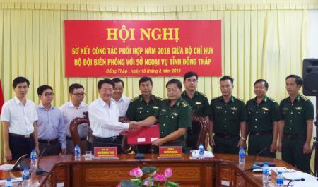 Đồng Tháp: Sơ kết công tác phối hợp giữa BĐBP và Sở Ngoại vụ năm 2018