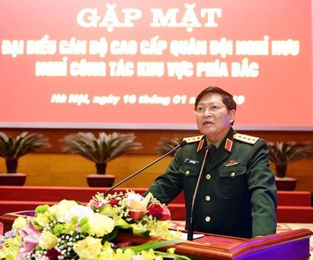 Bộ Quốc phòng gặp mặt đại biểu cán bộ cao cấp Quân đội nghỉ hưu, nghỉ công tác khu vực phía Bắc
