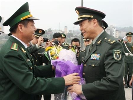 Quân khu tỉnh Vân Nam, Trung Quốc làm việc với BĐBP Lào Cai, Hà Giang, Lai Châu, Điện Biên