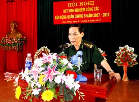BĐBP Cao Bằng tổ chức rút kinh nghiệm công tác vận động quần chúng giai đoạn 2007 - 2012