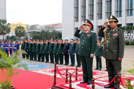 Hợp tác quốc phòng là trụ cột trong quan hệ Việt Nam-Campuchia