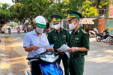 Tuyên truyền phòng, chống dịch Covid-19 cho nhân dân trên địa bàn thị trấn Gành Hào